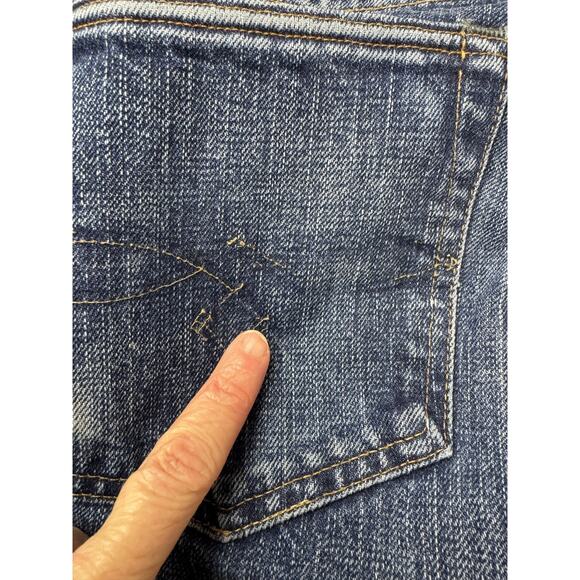 Y2K Polo Ralph Lauren Vintage RRL Straight Leg Selvedge Blue Jeans 32 x 30 - Picture 13 of 16